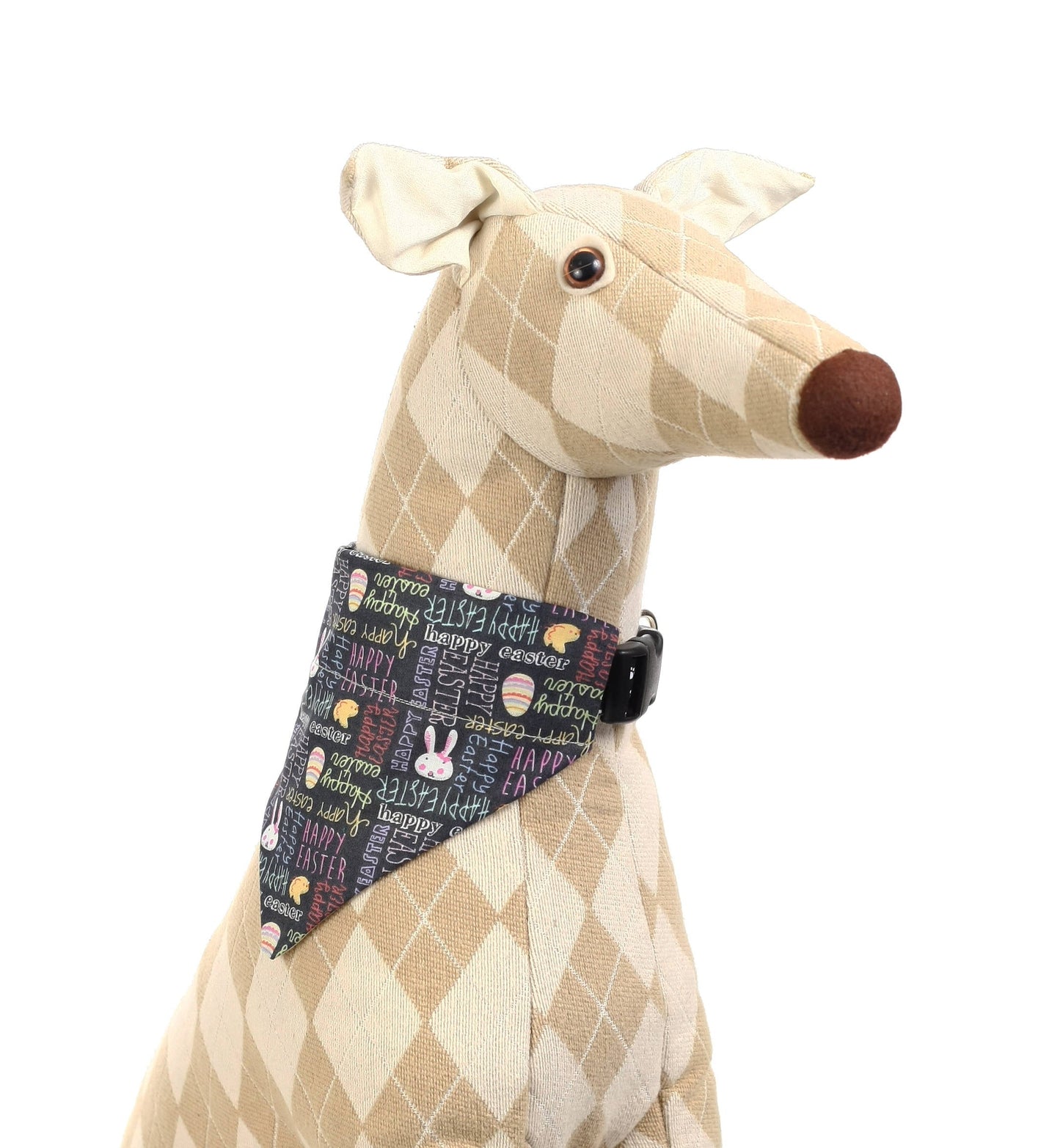 Happy Easter in Chalkboard Scribbles Pet Scarf-4